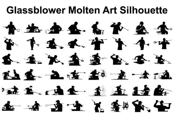 Capture the Art of Fire: The Glassblower Molten Art Silhouette