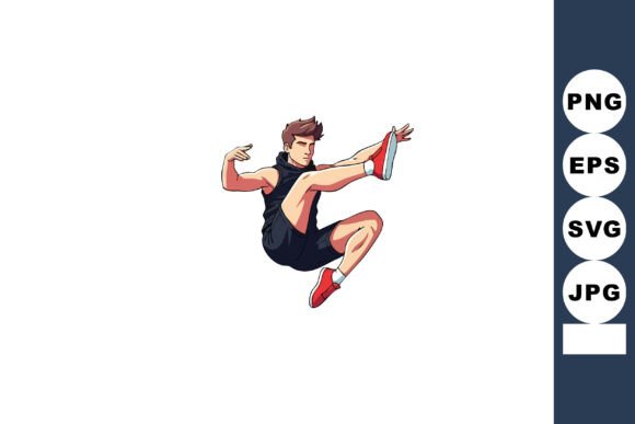 Capturing Kinetic Energy: A Guide to Athletic Young Man Performing High Jump