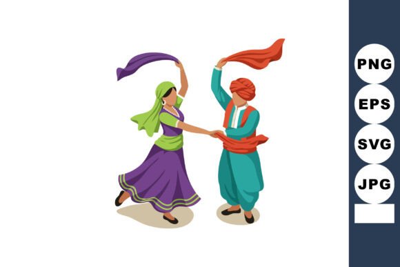 Celebrating Culture: The Vibrant Spirit of Traditional Folk Dance Couple Wearing Co