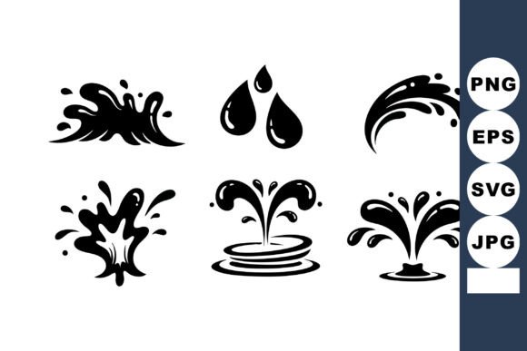 Dynamic Water Splash Droplets and Fountain Desig for Modern Creators