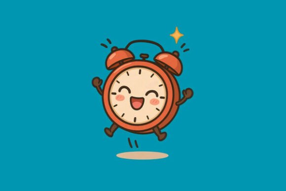 Jumpstart Joy: Chibi Clock's Happy Wake-Up!