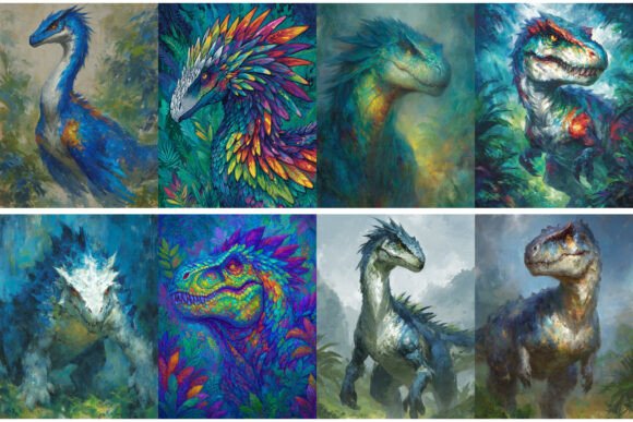 Spinosaurus Jungle Junk Journal Pages: Prehistoric Design Meets Vintage Craft