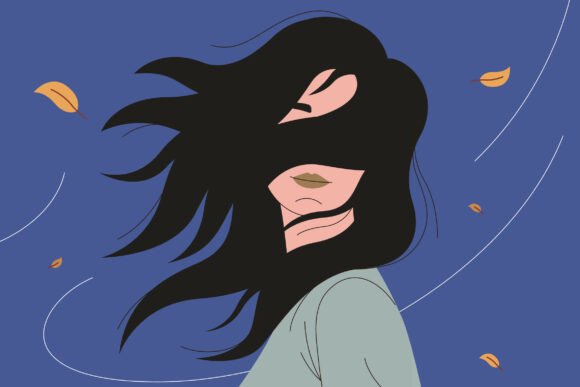 Woman in Wind: Capturing Dynamic Energy in Your Designs